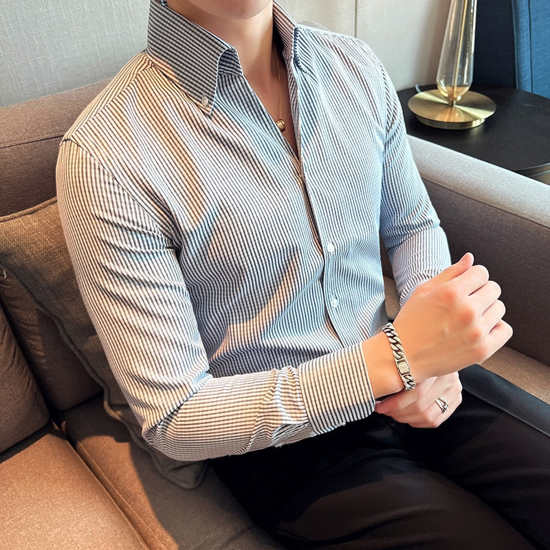 Long Sleeve Business Shirts - Sabreeonline