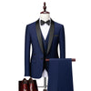 Waistcoat Set Fashion Slim Fit Suits - Sabreeonline