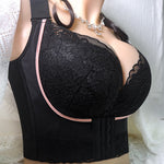 Front button lingerie Wireless bra Sexy lingerie Plus-size bra Lace bra for girl adjustable full CDE - Sabreeonline
