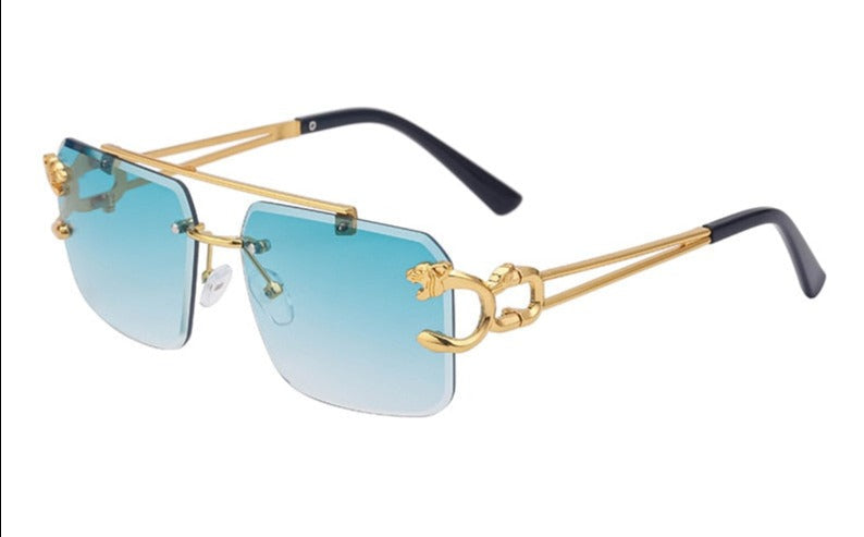 New Retro Rimless Sunglasses for Men - Sabreeonline
