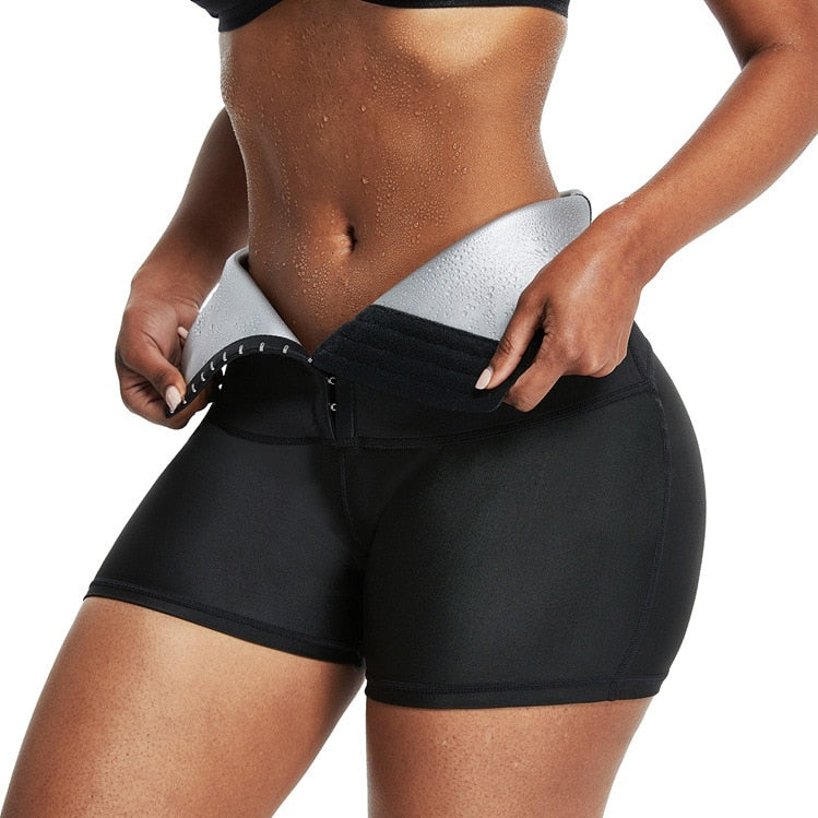 Sweat Sauna Pants Body Shaper Slimming Shorts Waist Trainer Shapewear Tummy Hot Thermo Slim Leggings Weight Loss Fitness Workout - Sabreeonline
