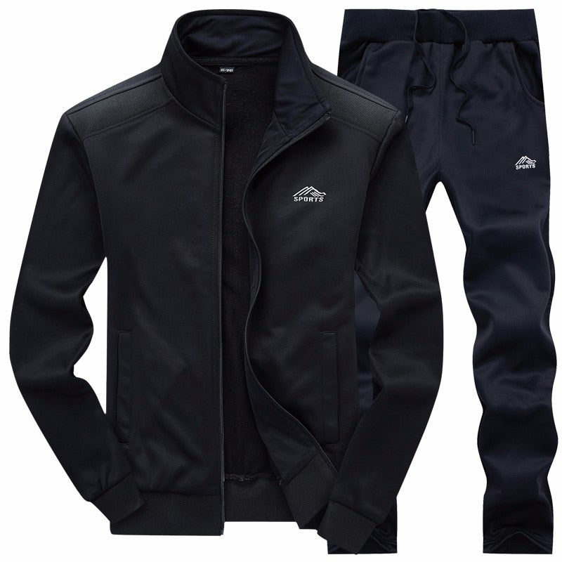 2 Pieces Sets Slim Tracksuit - Sabreeonline