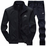 2 Pieces Sets Slim Tracksuit - Sabreeonline