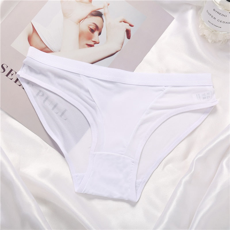 Hot Seamless Women Brief Perspective Underwear Women Panties Low Waist Breathable Female Underpants Girls Intimates Pantys M-2XL - Sabreeonline