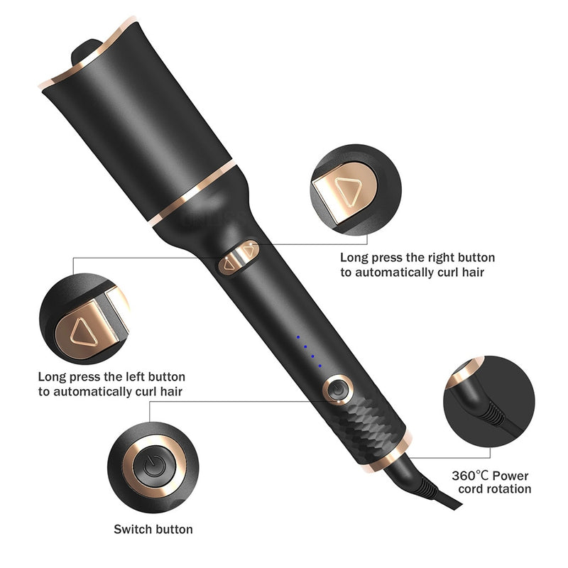 Automatic Hair Rotating Ceramic Curling
