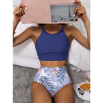 High Waist Bikinis 2023 Mujer Swimwear Women Swimsuit Crop Top Bikini Set Swimming For Bathing Suit Woman Maillot De Bain Femme