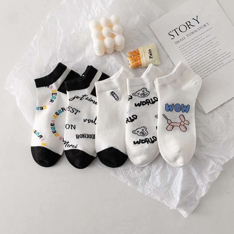 Cat Low Cut Short Socks - Sabreeonline