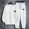 Men Spring Autumn Tracksuit Waffle Breathable Fabric Sweatshirt and Pants Two Piece Set Male Sports Suit Fashion Streetwear - Sabreeonline