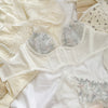 Sexy lace mesh lingerie summer thin section big breasts show small no steel ring underwear set to receive breast bra - Sabreeonline