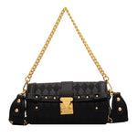 Small Barrel Shaped Leather Handbag - Sabreeonline