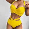 Beachwear High Waist Split Bathing Suit - Sabreeonline