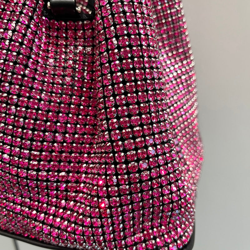 Shiny Crystal Clutch Purse - Sabreeonline