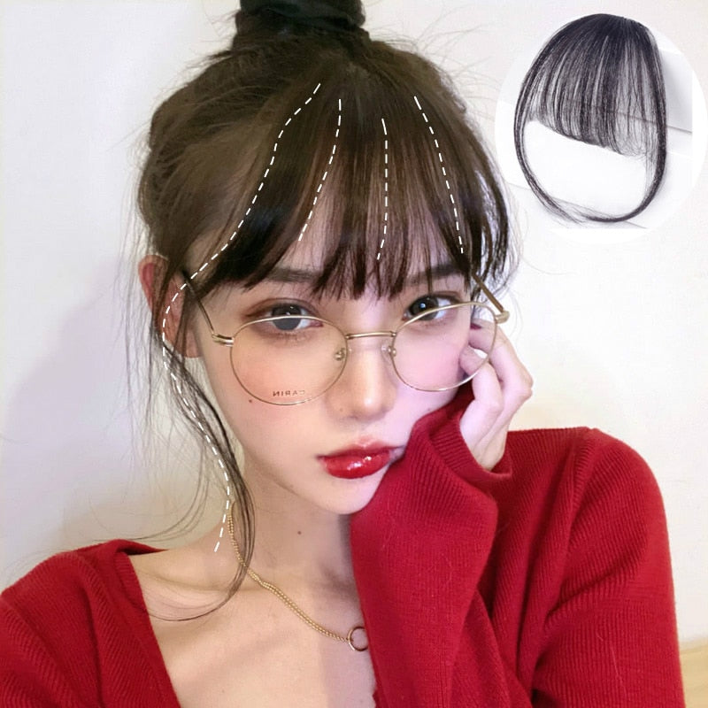 Air Bangs Clip-In Extension Natural Hairpiece - Sabreeonline