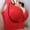 Front button lingerie Wireless bra Sexy lingerie Plus-size bra Lace bra for girl adjustable full CDE - Sabreeonline