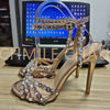 Summer Stiletto Fetish High Heel Sexy Women Luxury Sandal Crystal Ankle Strap Fashion Bridals Evening Party Lady Shoes 29-CHC-26 - Sabreeonline