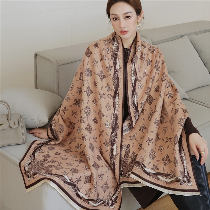 Luxury Winter Cashmere Fashion Warm Shawls - Sabreeonline