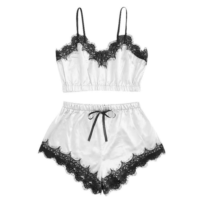 Satin Pajama Sets Temptation Nightwear - Sabreeonline