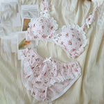 Floral Cotton Set Underwear - Sabreeonline