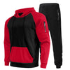 Casual Hoodies +Drawstring Pants 2 Piece Set Male Streetwear - Sabreeonline