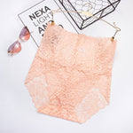 Women Panties Female Plus Size High Waist Hollow Out Lace Sexy Underwear Lingerie Briefs Underpants Butt Lift - Sabreeonline