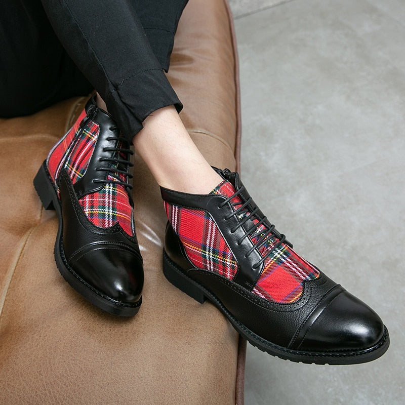 Chelsea Ankle Leather Men Boots - Sabreeonline