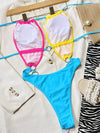 Vigorashely 2023 Sexy Solid Patchwork Swimwear Women Halter Push UP One Piece Swimsuit Monokini Hollow High Cut Bathing Suit