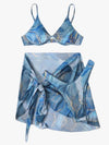 Swimwear with Skirt Marble Set