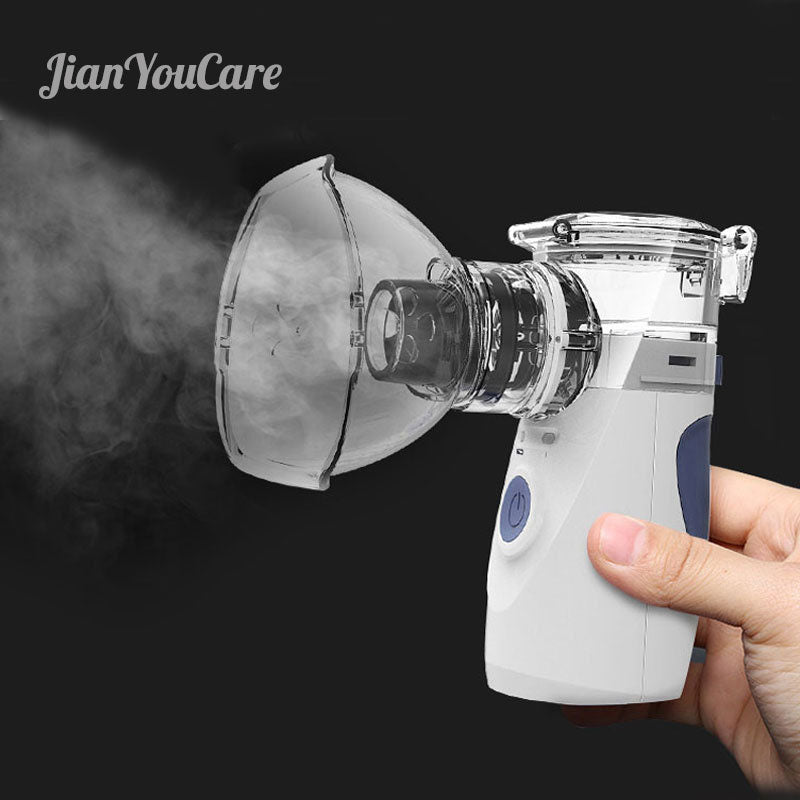 Health Care Mini Handheld portable Inhale Nebulizer silent Ultrasonic inalador nebulizador Children Adult Rechargeable Automizer - Sabreeonline