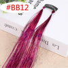 Rainbow Shiny Sparkle Hair Tinsel Kit Women Glitter Hair Extension Hair Bling Dazzles Girls Hippie Braiding Accessories - Sabreeonline