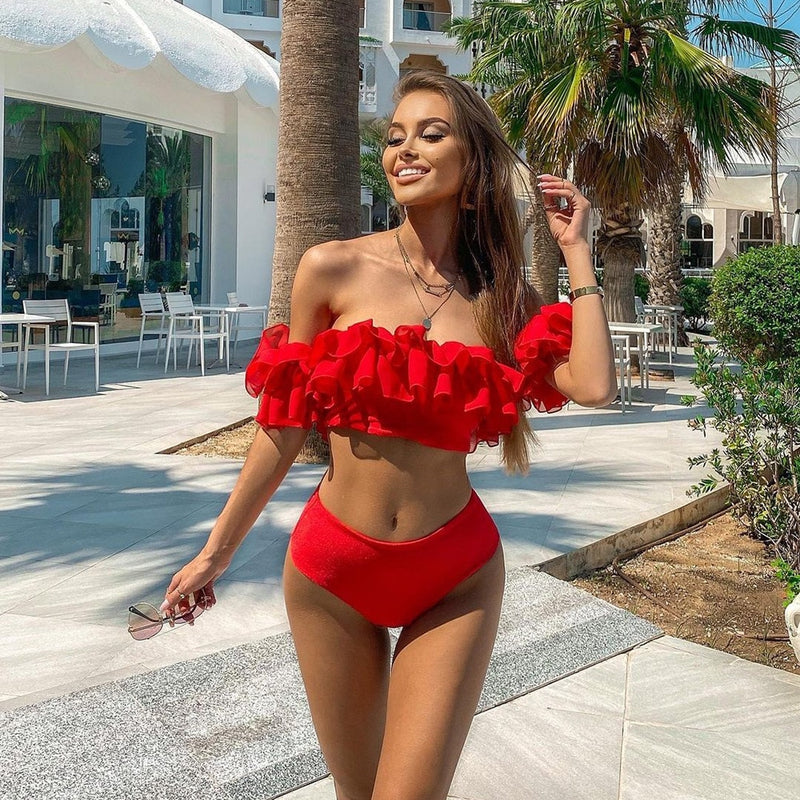 Sexy Bikini Set Shell Tassels