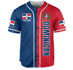 Dominican Baseball Jersey Shirt 3D - Sabreeonline