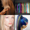 Rainbow Shiny Sparkle Hair Tinsel Kit Women Glitter Hair Extension Hair Bling Dazzles Girls Hippie Braiding Accessories - Sabreeonline