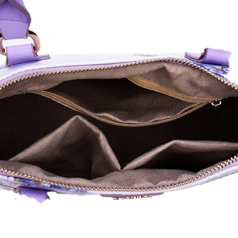 Printed Top-Handle Bags - Sabreeonline