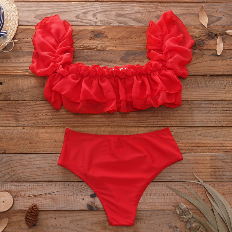 Sexy Bikini Set Shell Tassels