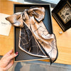 Luxury Brand Small Silk Scarf Women Headband Narrow Skinny Scarves Neck Belt Hair Bands Ribbons Scrunchies Female Accessories - Sabreeonline