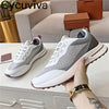 Men Running Shoes Lace Up Flat Tennis Shoes Male Mesh Breathable Patchwork Casual Walk Shoes for Men Comfortable Sneakers Men - Sabreeonline