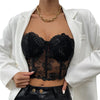 Lace Hollow-Out Sleeveless Backless Strap Top - Sabreeonline