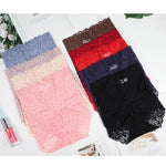 Women Panties Female Plus Size High Waist Hollow Out Lace Sexy Underwear Lingerie Briefs Underpants Butt Lift - Sabreeonline