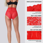 Women Panties Female Plus Size High Waist Hollow Out Lace Sexy Underwear Lingerie Briefs Underpants Butt Lift - Sabreeonline