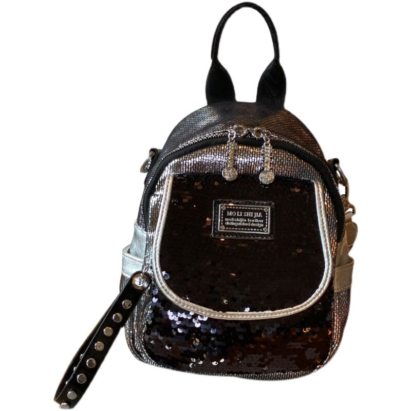 Ita Bag Pack Sequines Women&#39;s Backpack Rivet Luxury Designer  Mini Backpack Women Shoulder Bolsos Travel School Bag Mochila - Sabreeonline