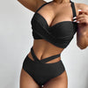 Beachwear High Waist Split Bathing Suit - Sabreeonline