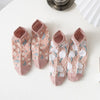 Printed Comfortable Embroidered Flower Socks - Sabreeonline