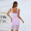 Backless Purple Mini Dress - Sabreeonline