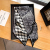 Elegant Print Satin Silk Skinny Scarf - Sabreeonline