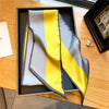 Elegant Print Satin Silk Skinny Scarf - Sabreeonline