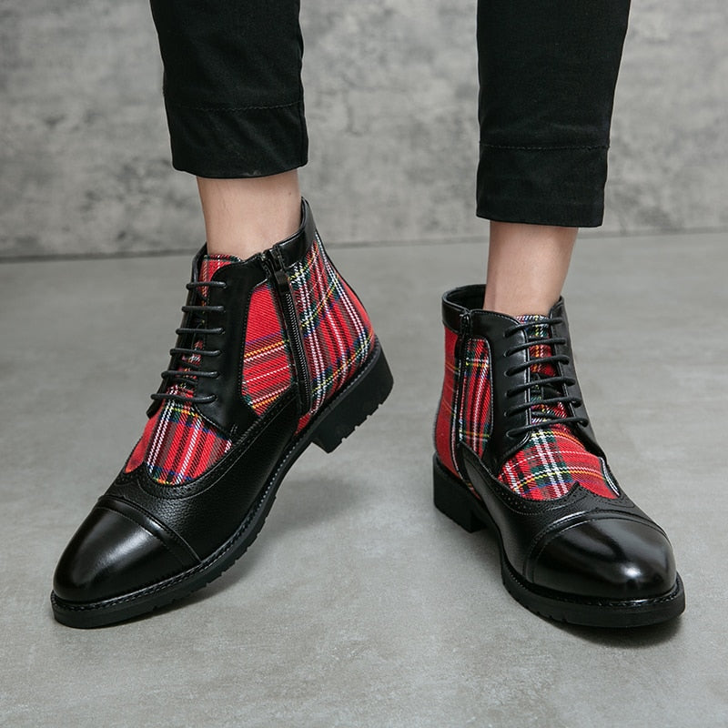 Chelsea Ankle Leather Men Boots - Sabreeonline