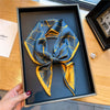Luxury Brand Small Silk Scarf Women Headband Narrow Skinny Scarves Neck Belt Hair Bands Ribbons Scrunchies Female Accessories - Sabreeonline
