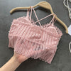 spaghetti strap off shoulder sleeveless - Sabreeonline