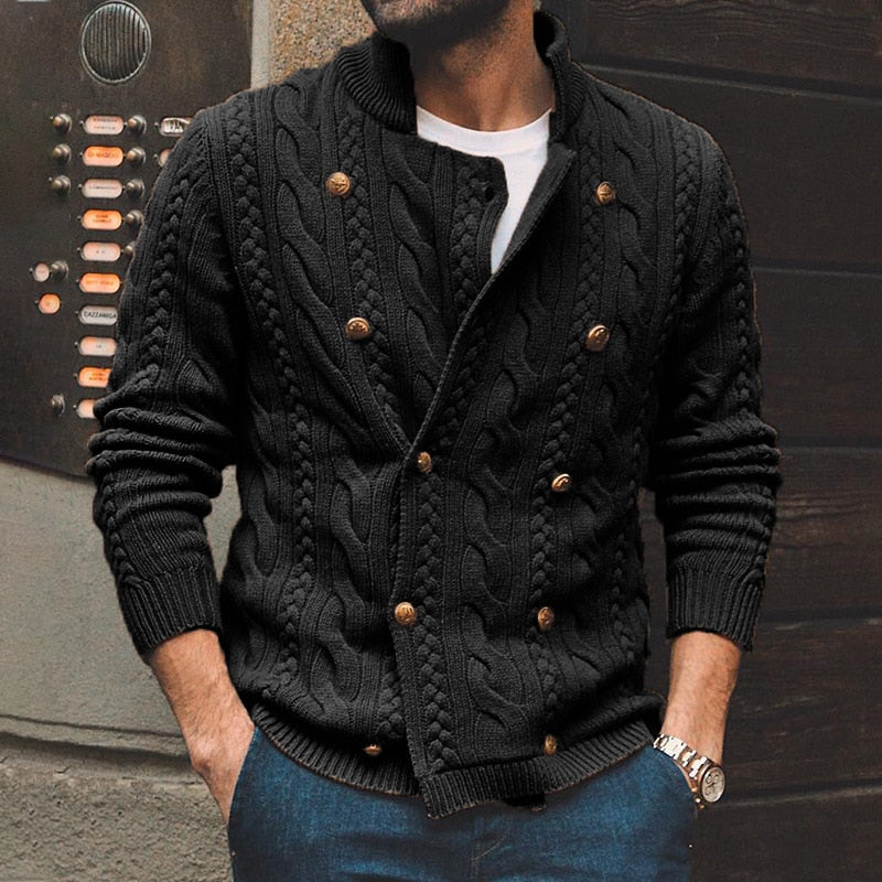 Double Turtleneck Breasted Sweater - Sabreeonline