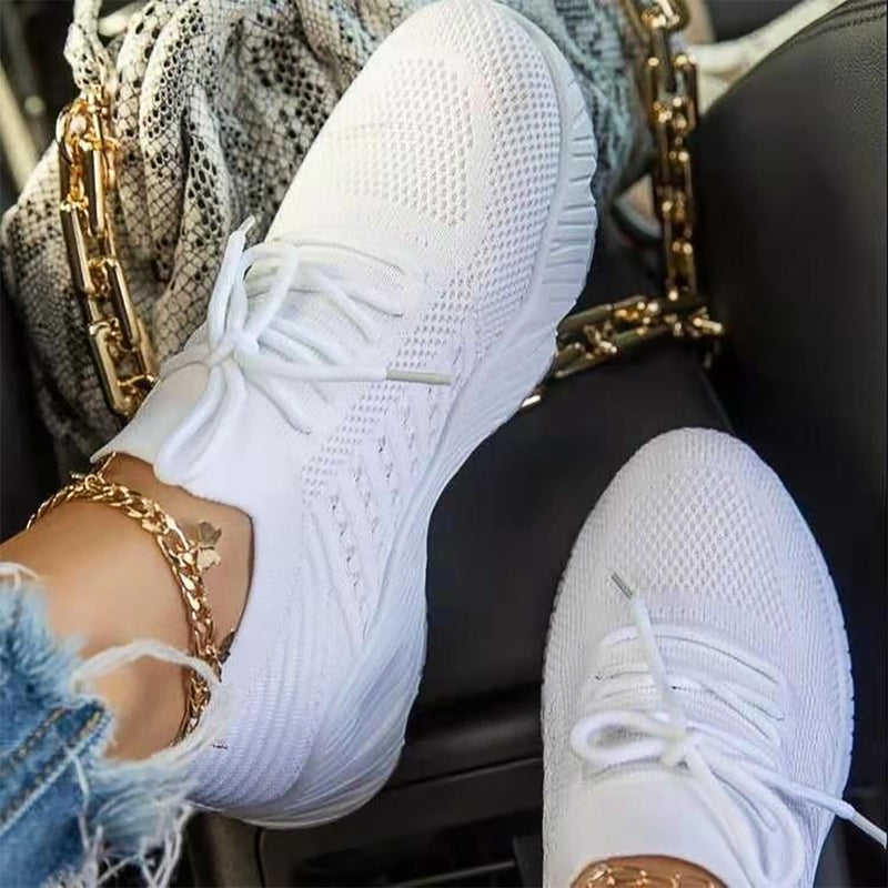 Running Lace-up Casual Shoes Mesh Breathable - Sabreeonline